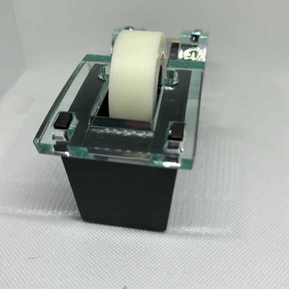 Scotch tape dispenser new in box acrylic and black - Picture 5 of 6